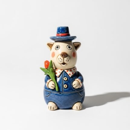 Oryvanta Ceramic Animal Figurine | Handmade Decorative Statue for Home Decor